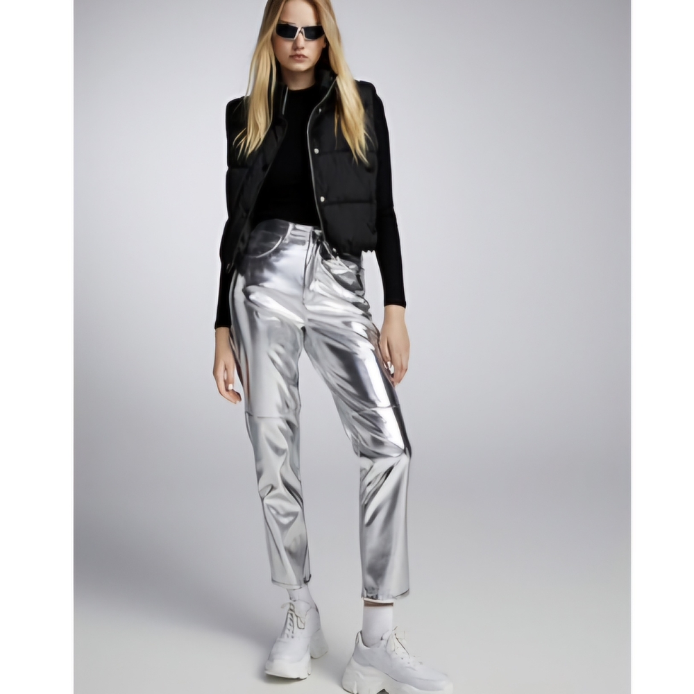 Silver Women's Pants